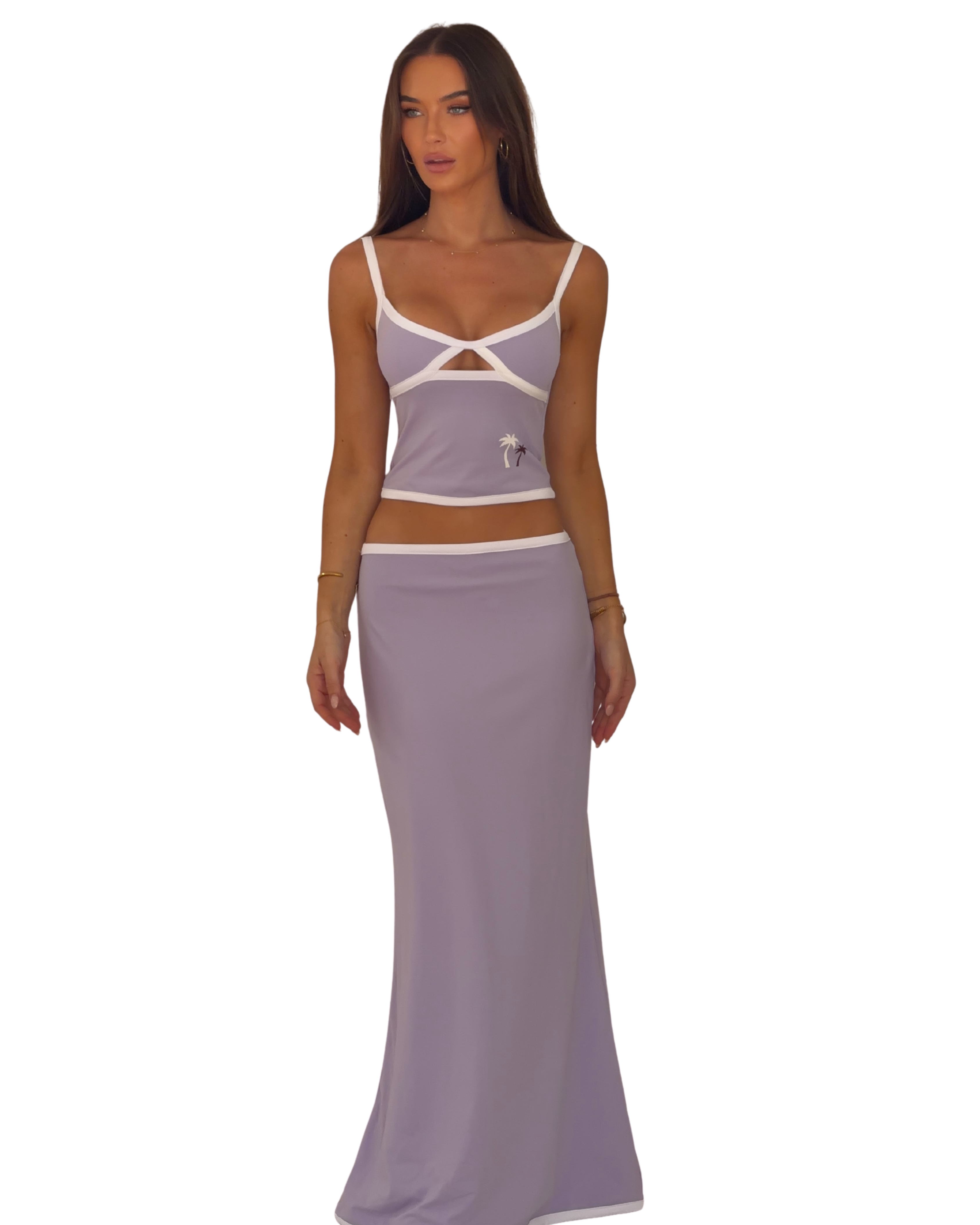 The Sunday Maxi Skirt in Lilac