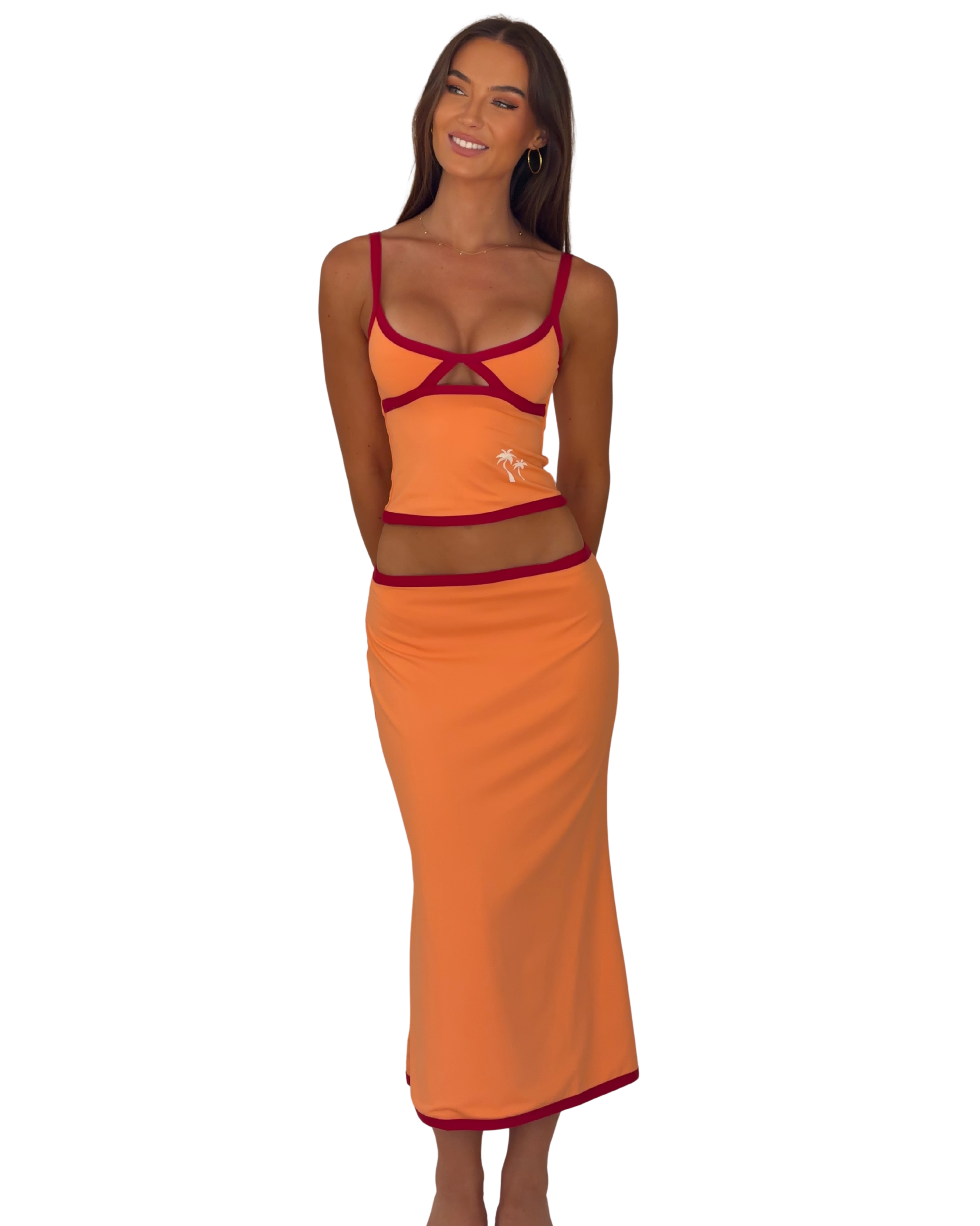 The Sunday Midi Skirt in Citrus