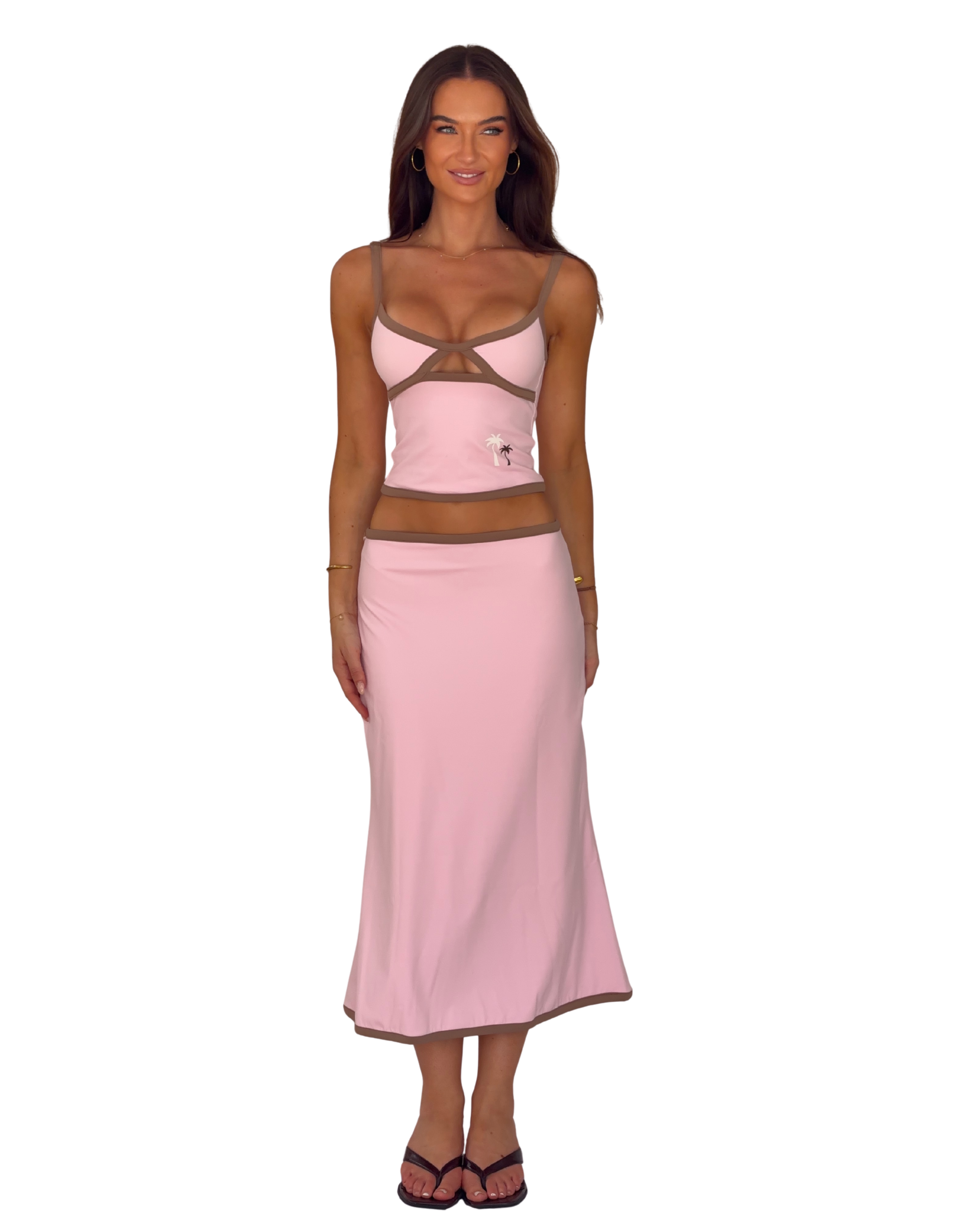 The Sunday Midi Skirt in Sorbet