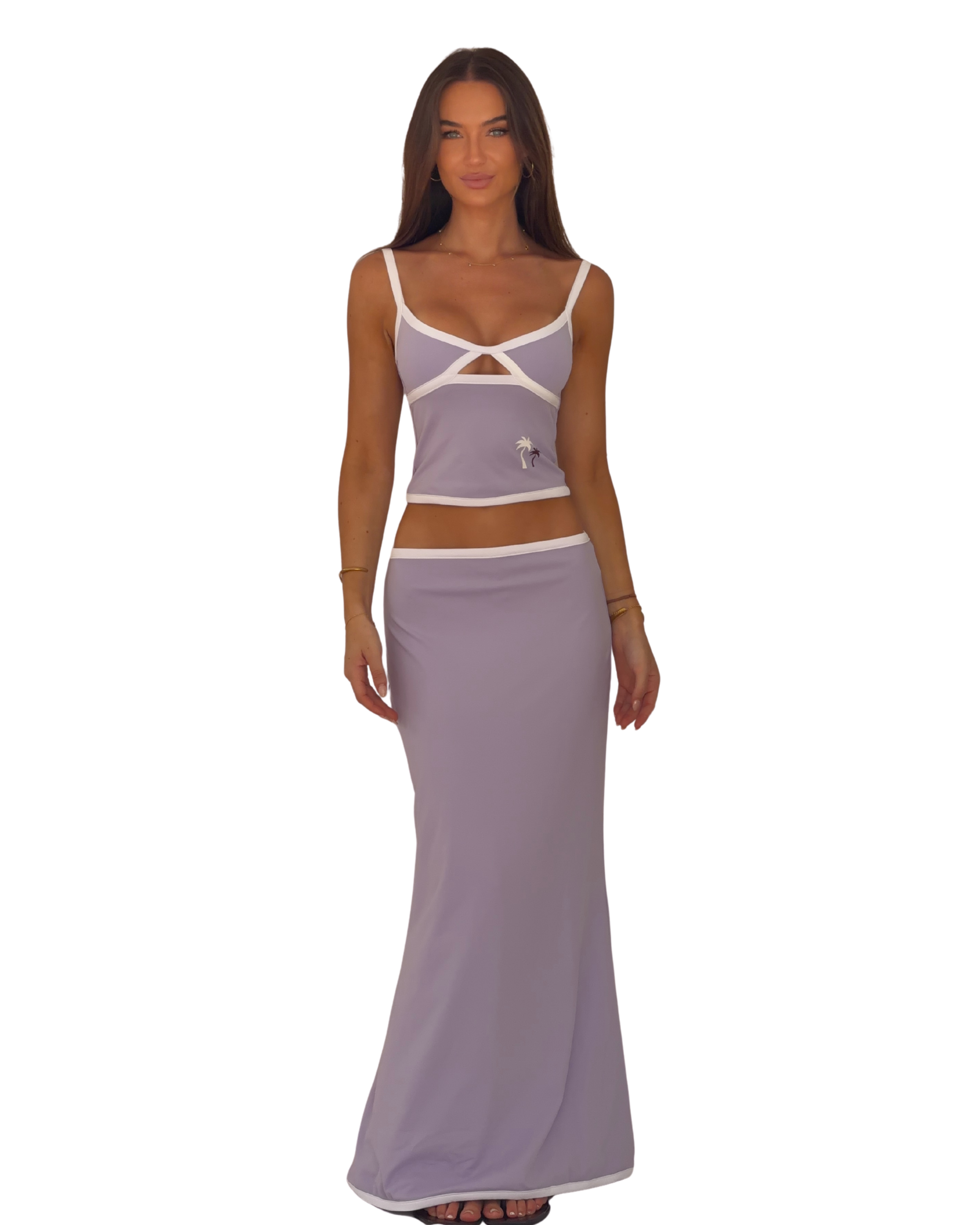 The Sunday Maxi Skirt in Lilac