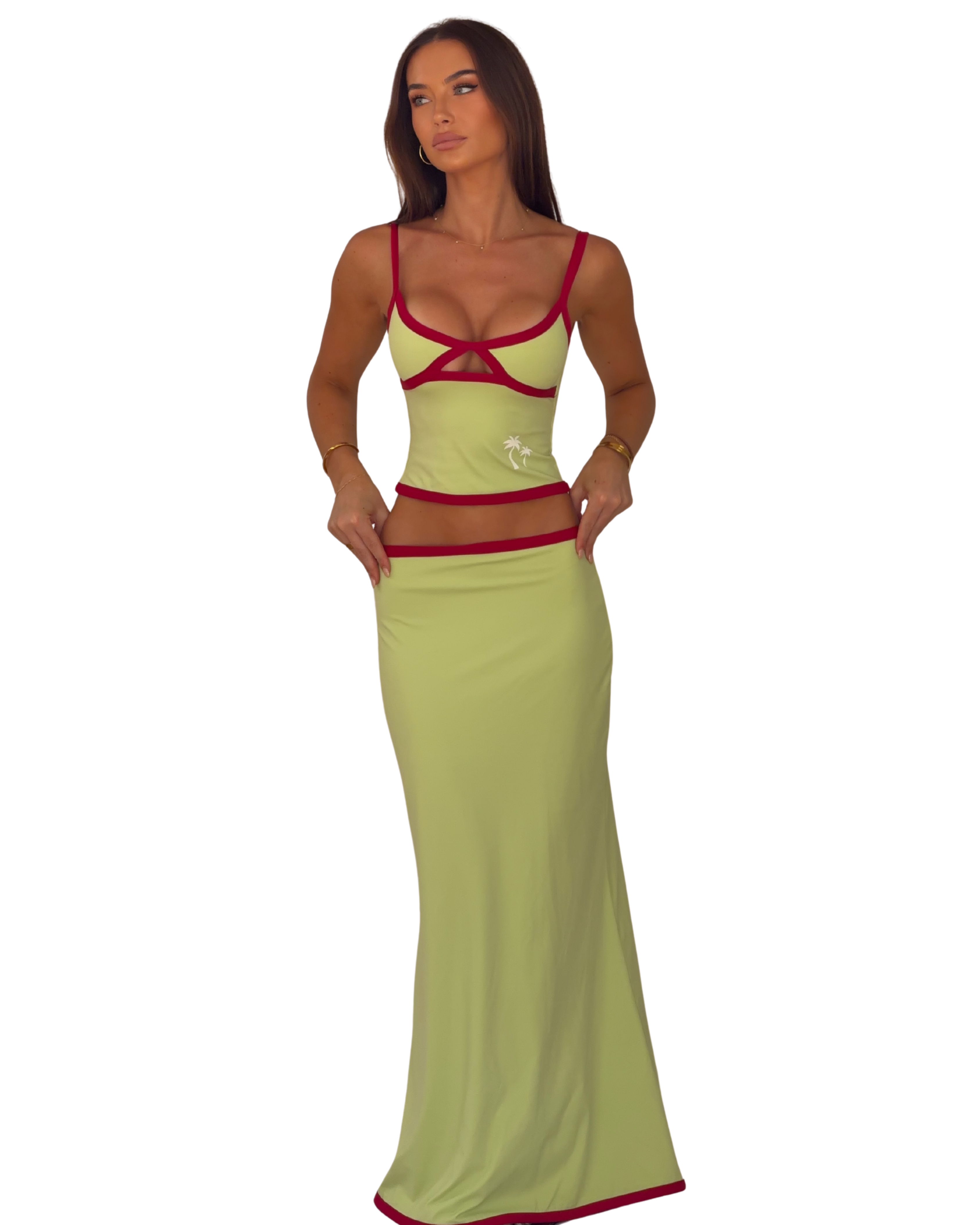 The Sunday Maxi Skirt in Citrus