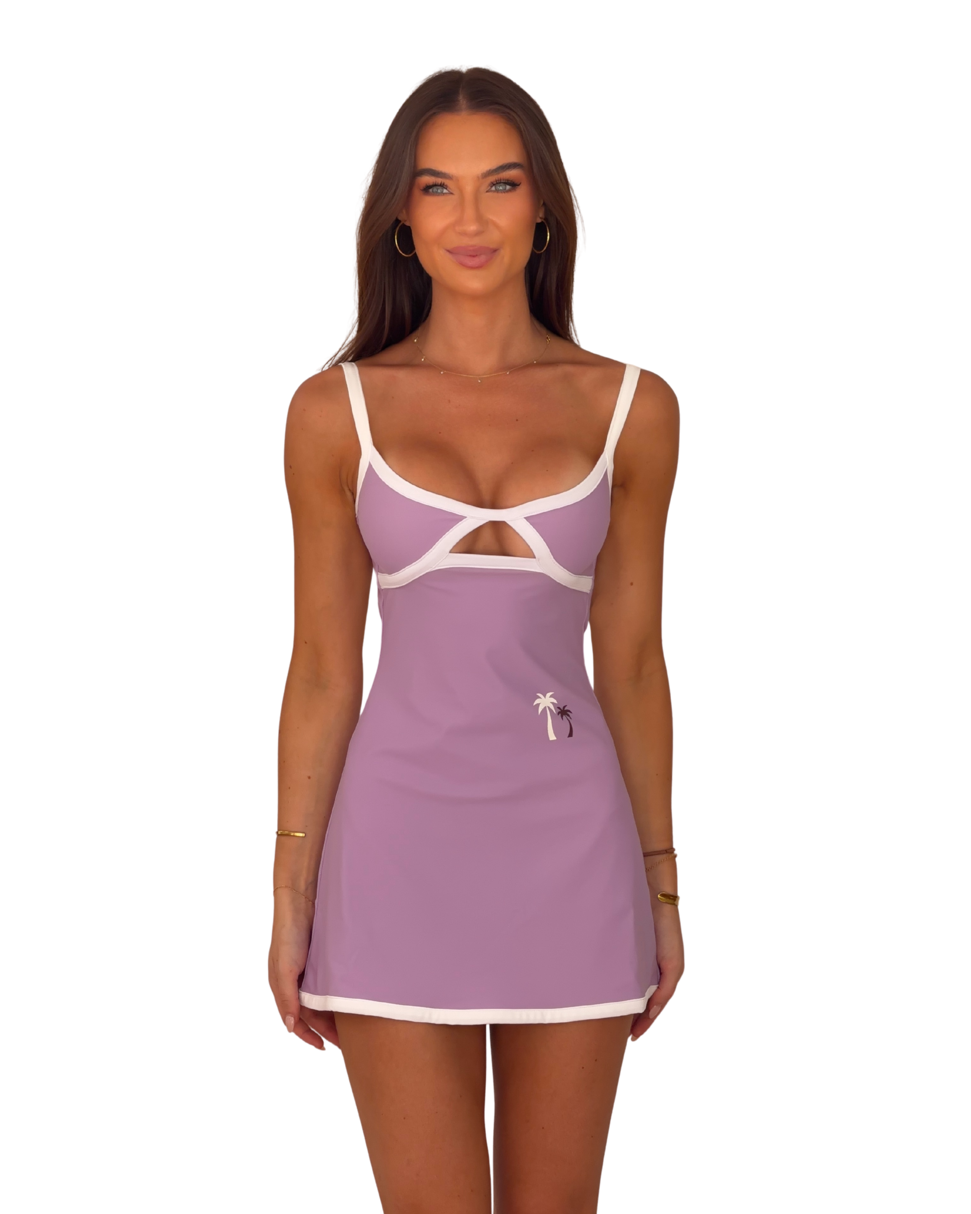 The Sunday Mini Dress in Lilac