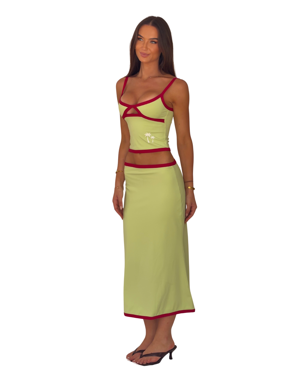 The Sunday Midi Skirt in Citrus
