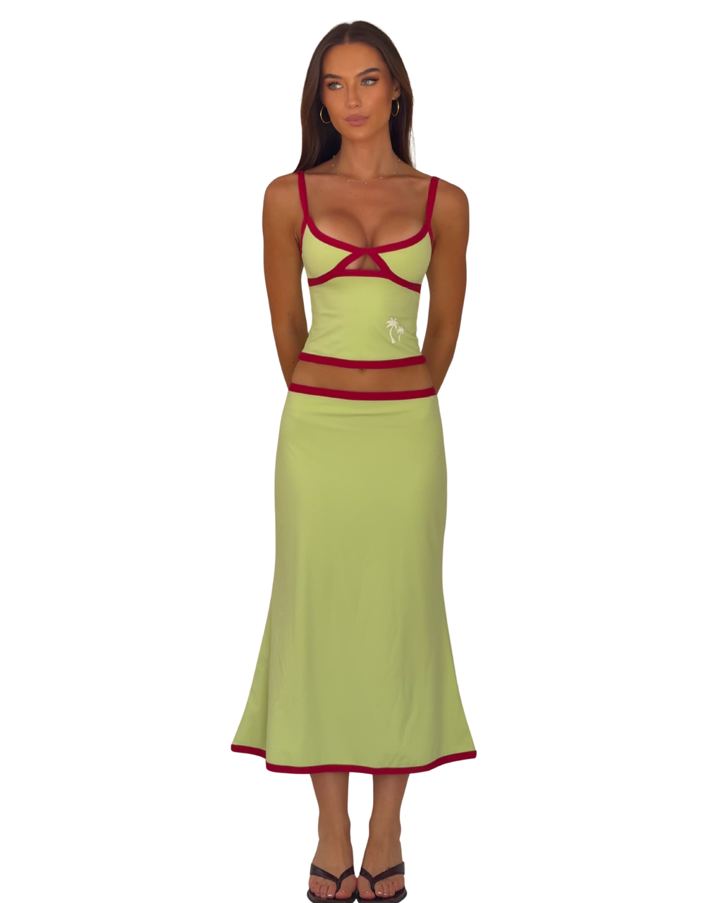 The Sunday Midi Skirt in Citrus