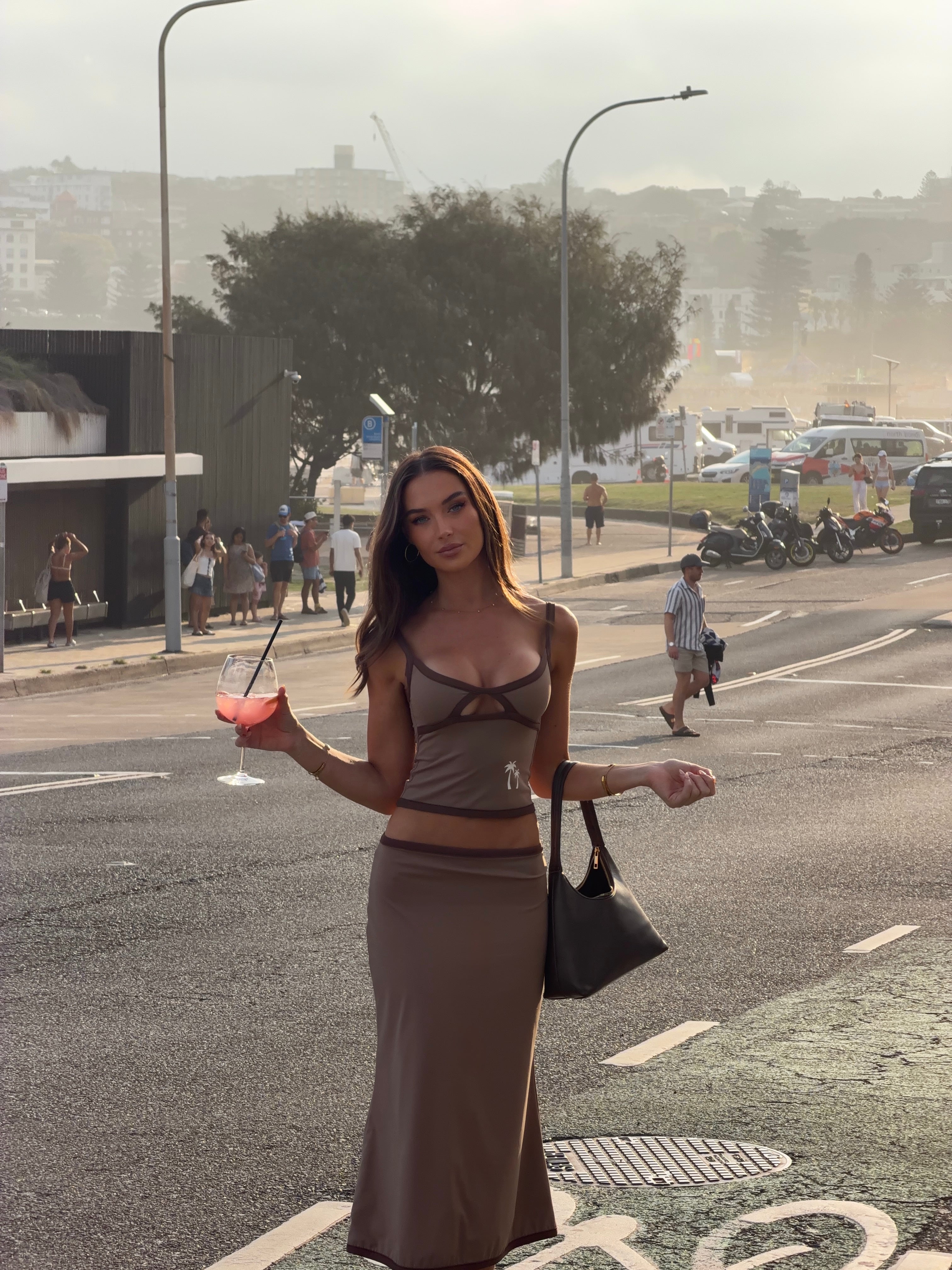 The Sunday Midi Skirt in Bluebell