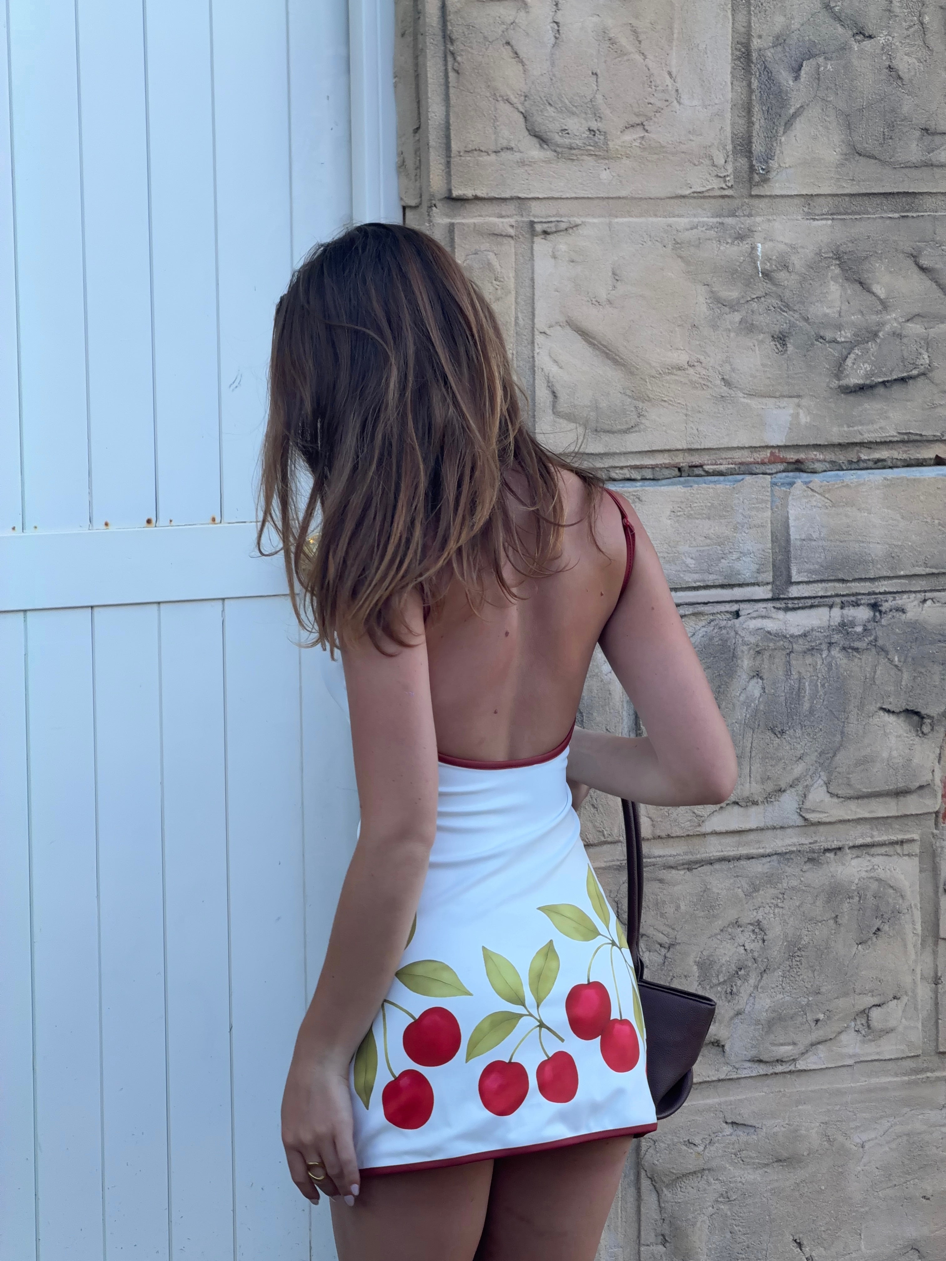 Flipside Mini Dress in Cherry Crush