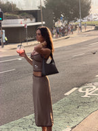 The Sunday Midi Skirt in Bluebell