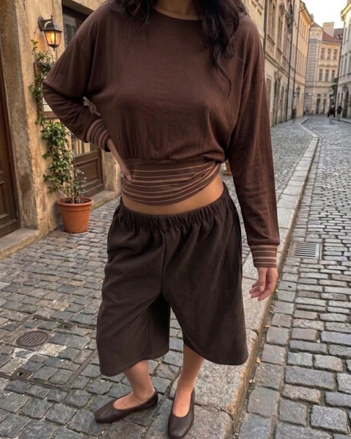 The Bower Long Sleeve - Brown