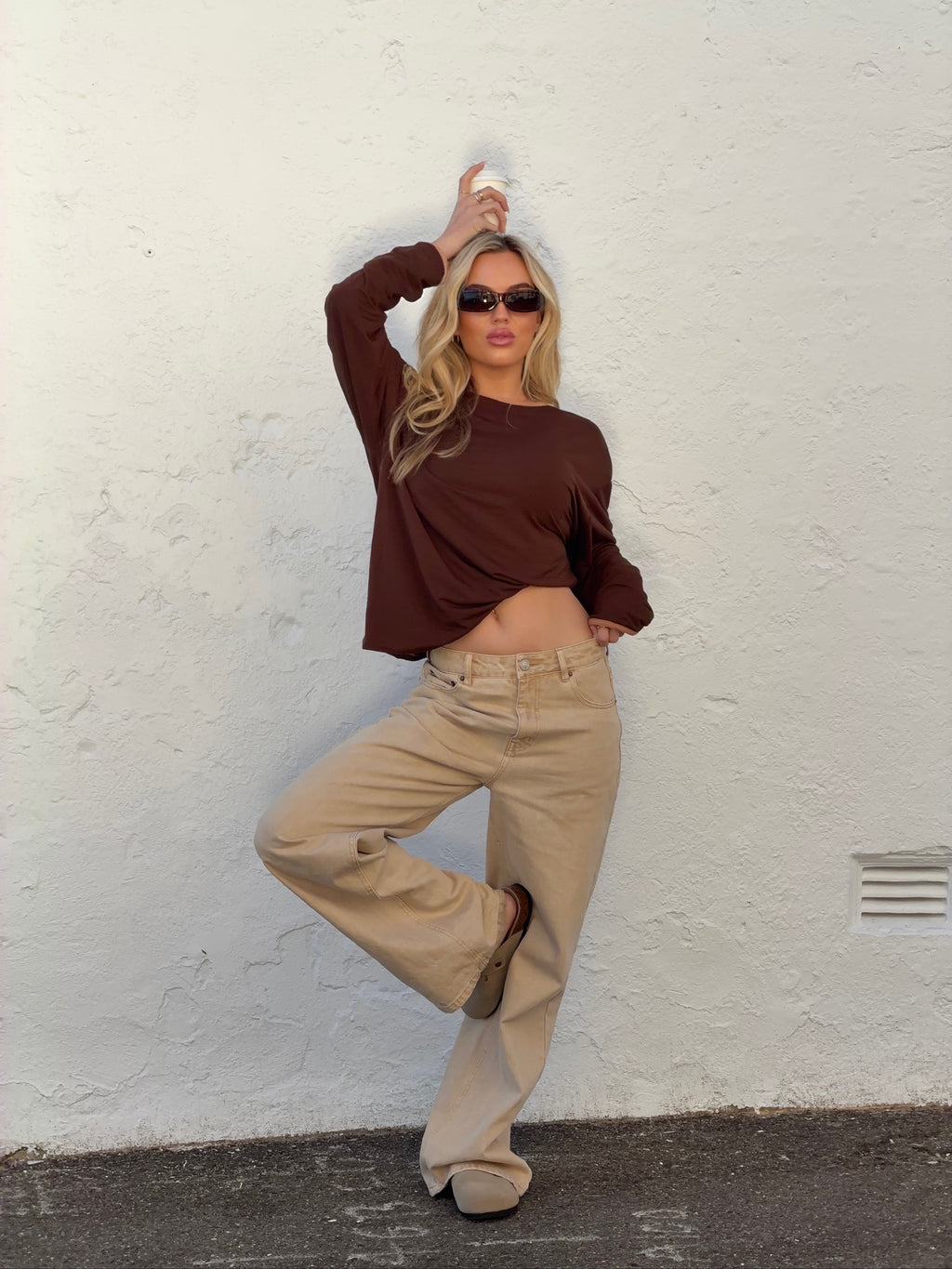 PRE-ORDER The Bower Long Sleeve - Brown