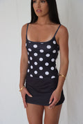 The Split Micro Mini Skirt in Midnight